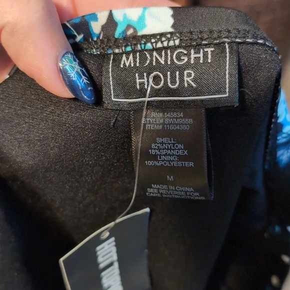 Chaps Blue Ruffle Halter Bikini Top & Bottom SZ 6 - Picture 15 of 16